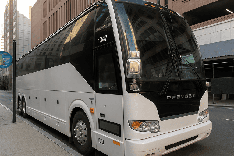 a Beaverton Coach Bus Service coach bus
