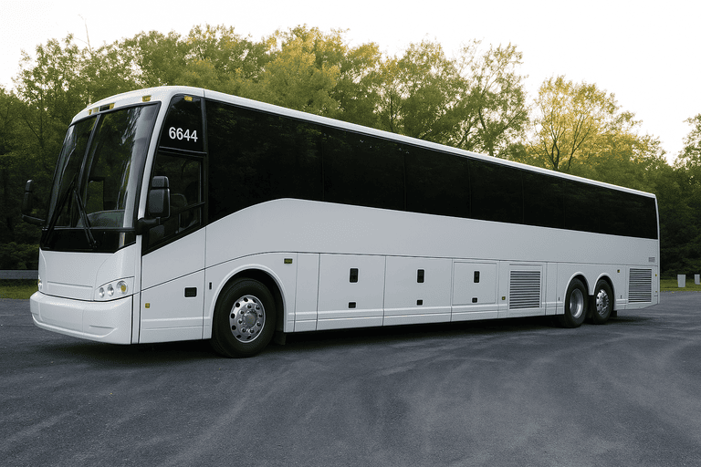 exterior of Beaverton Coach Bus Service coach bus