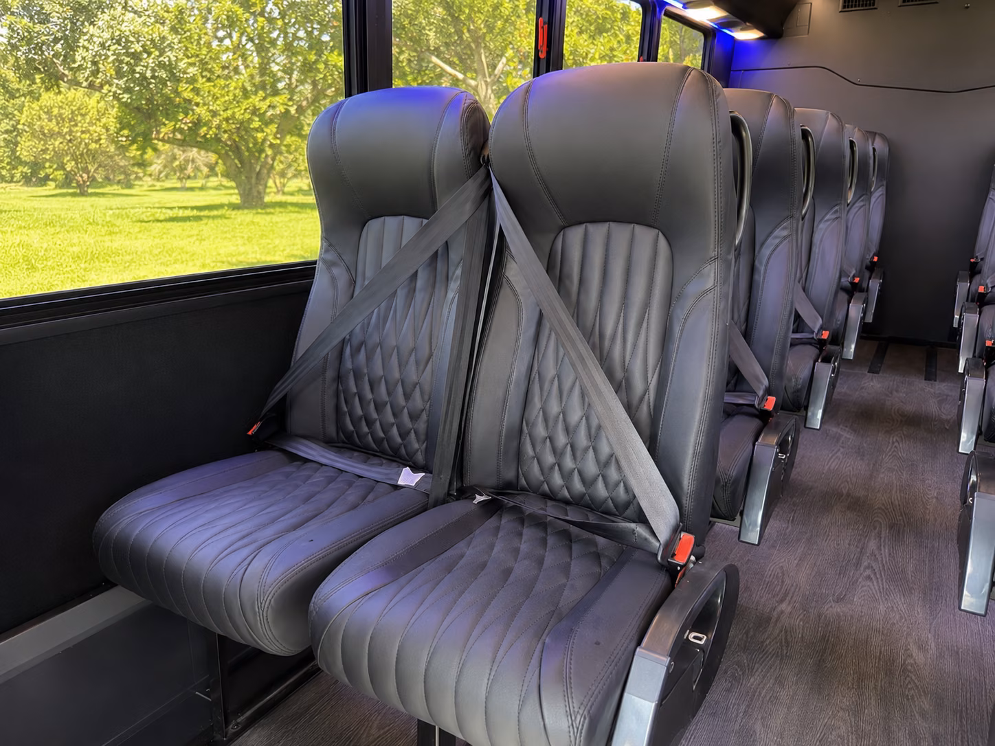 beaverton 15 passenger minibus inside