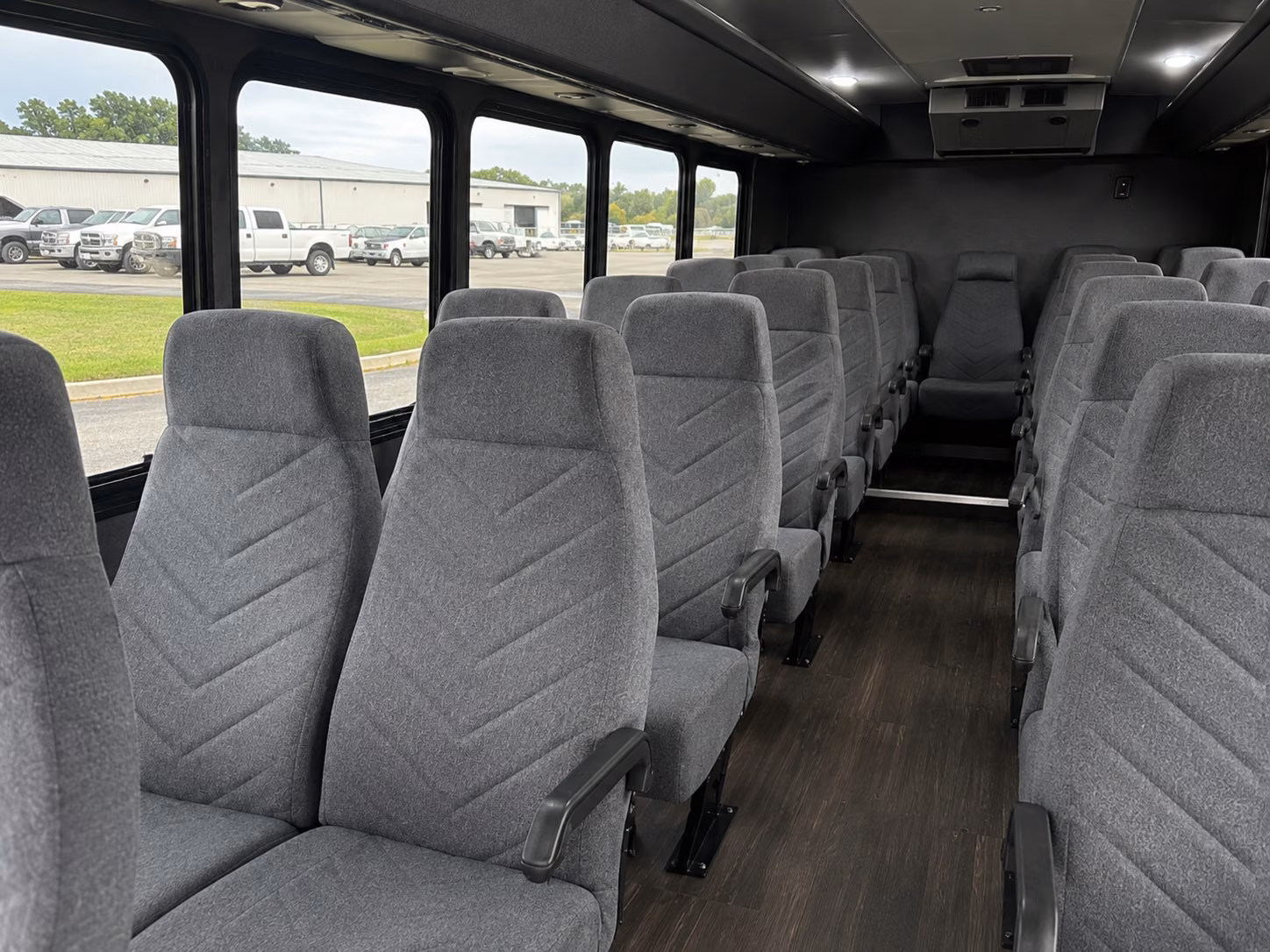beaverton 18 passenger minibus interior