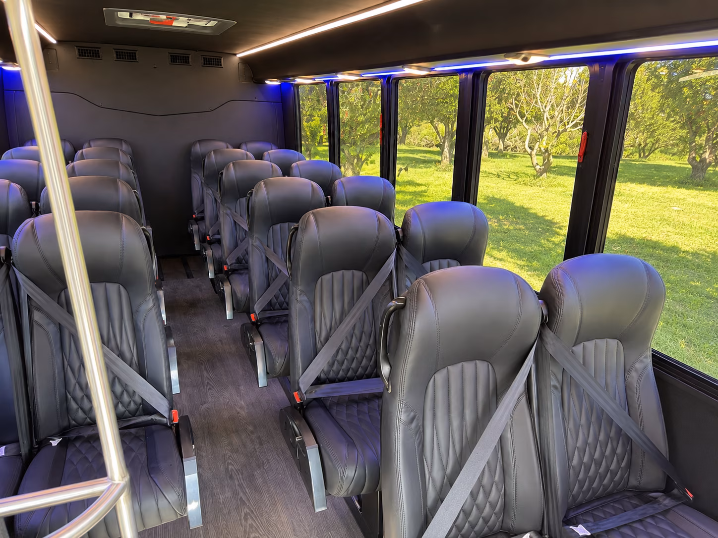 beaverton 20 passenger minibus interior