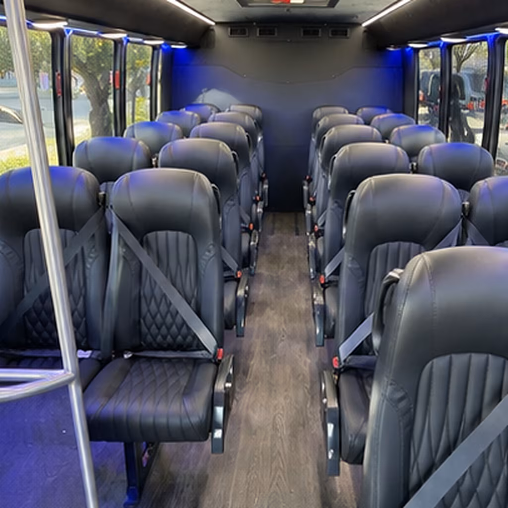 beaverton 25 passenger minibus interior
