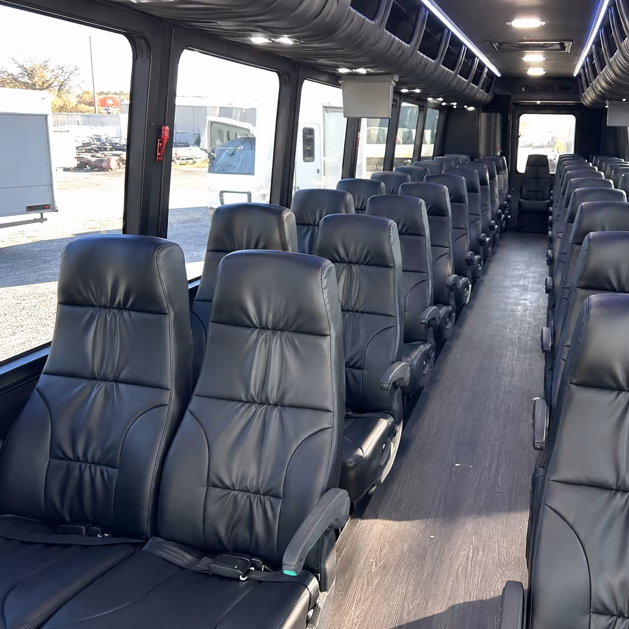 beaverton 28 passenger minibus interior