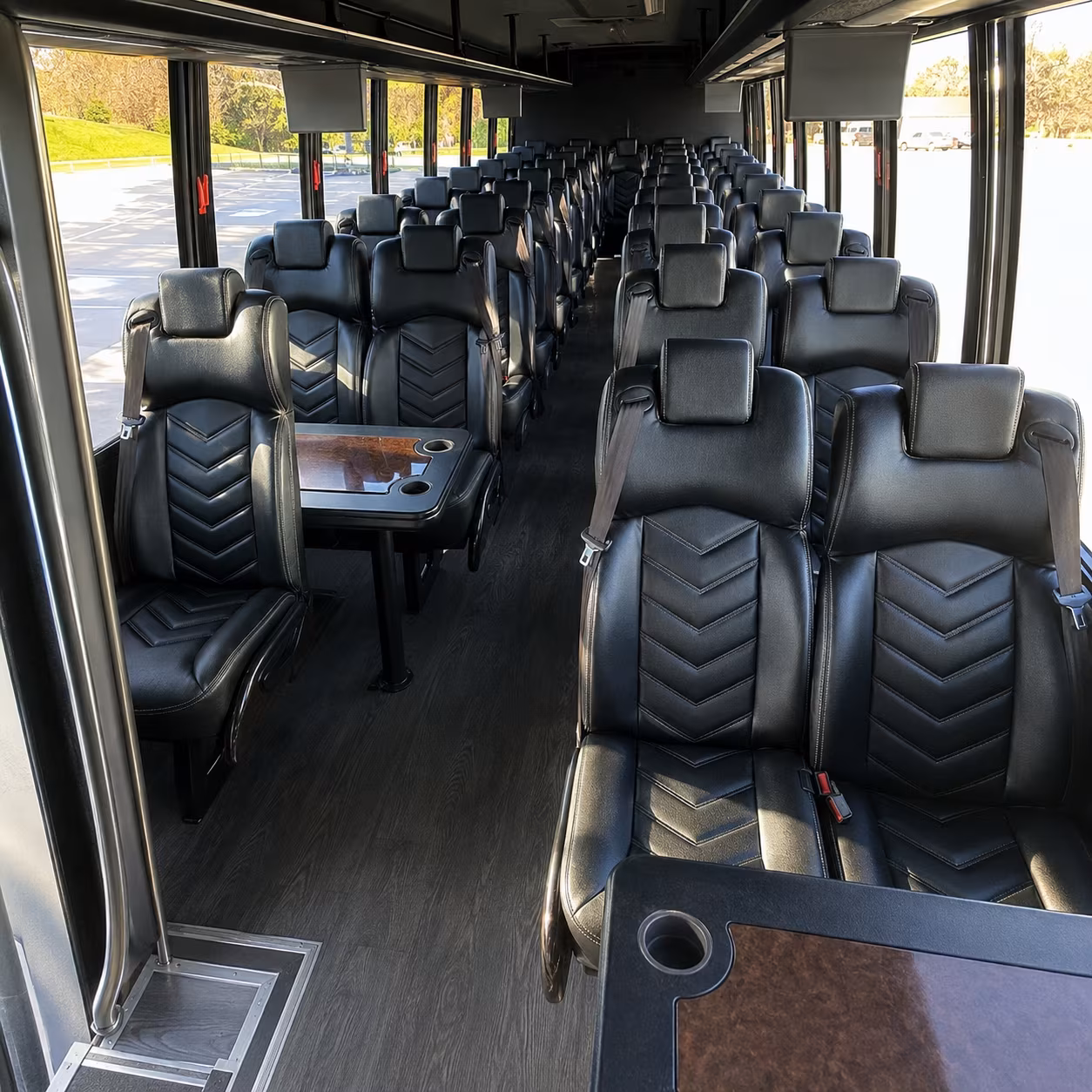 beaverton 30 passenger minibus inside