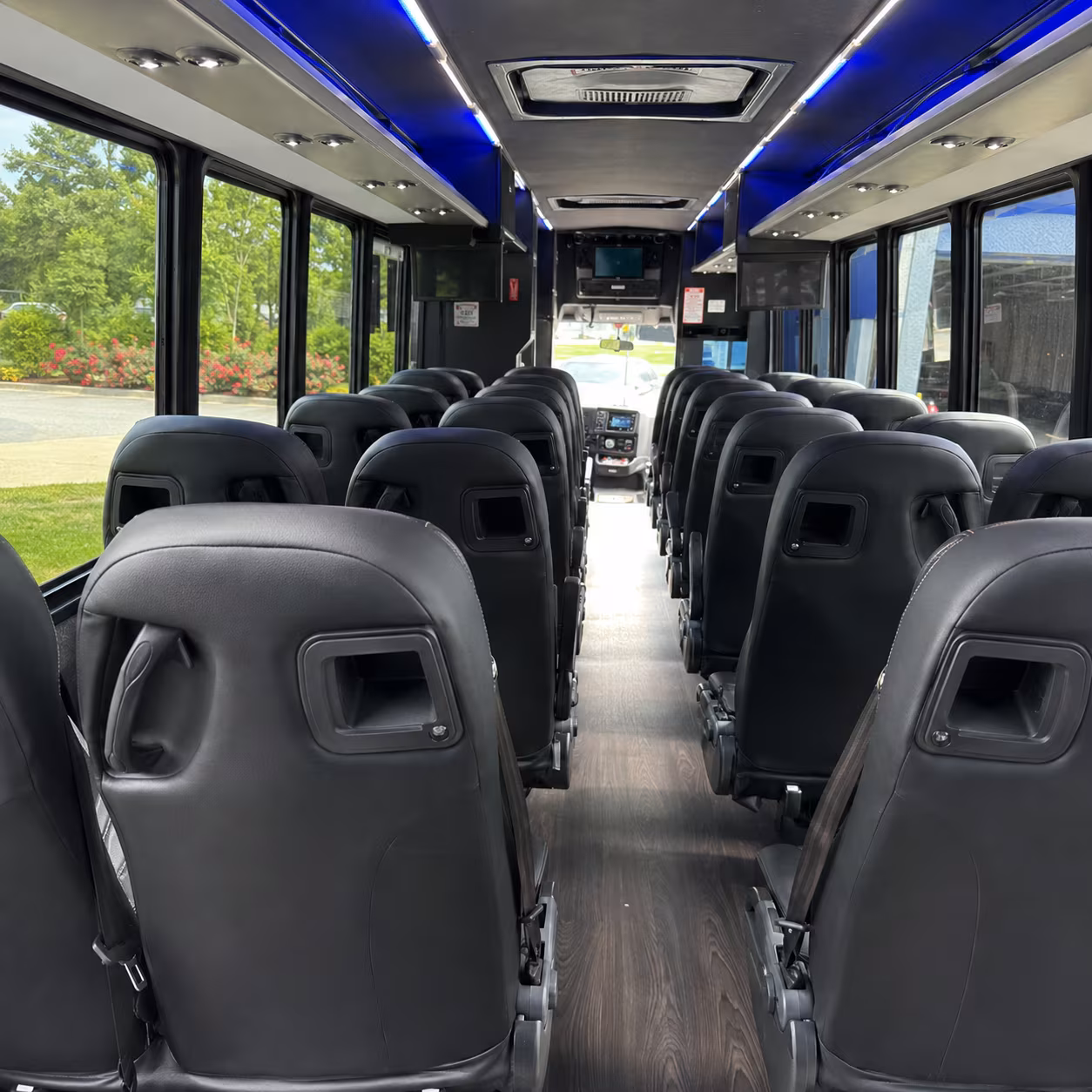 beaverton 35 passenger minibus inside