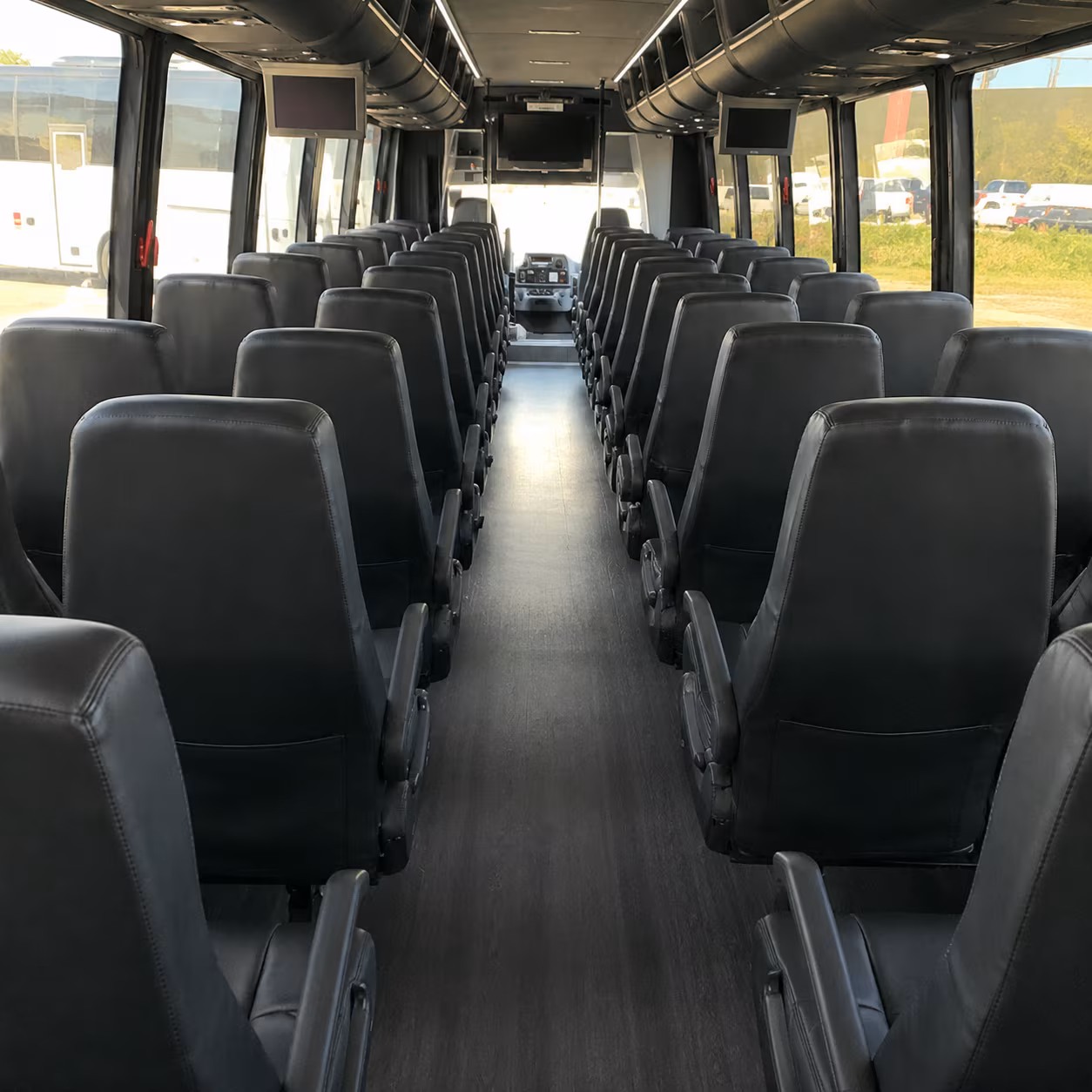 beaverton 35 passenger minibus interior