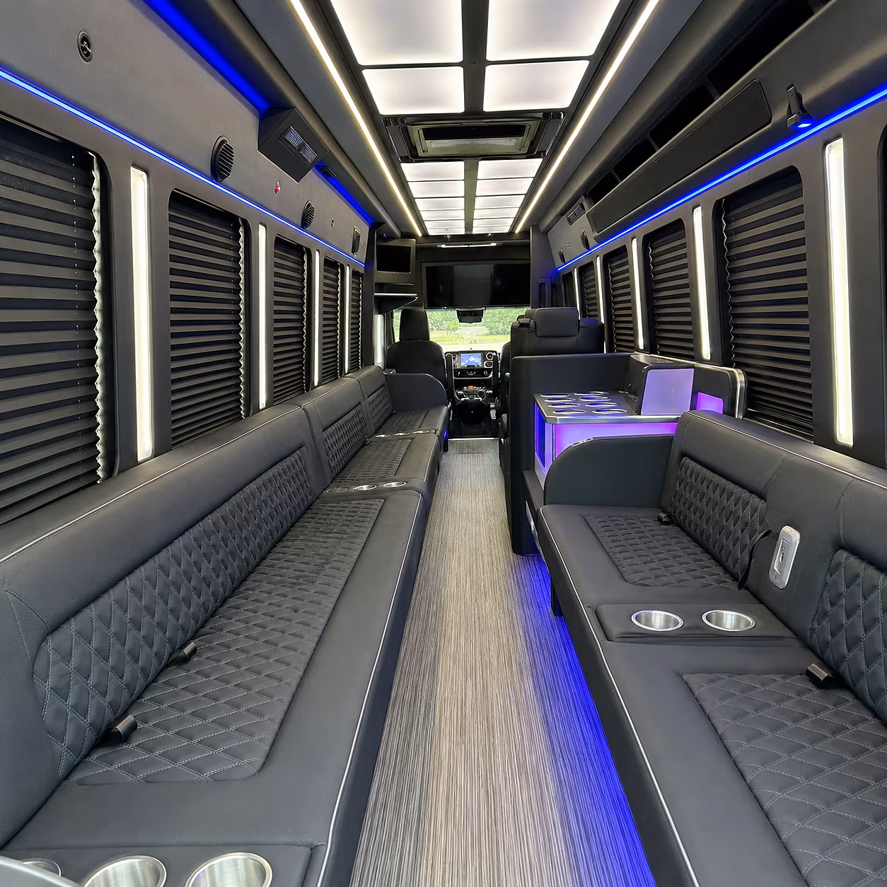 beaverton party bus rental interior